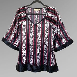 Silk tunic blouse